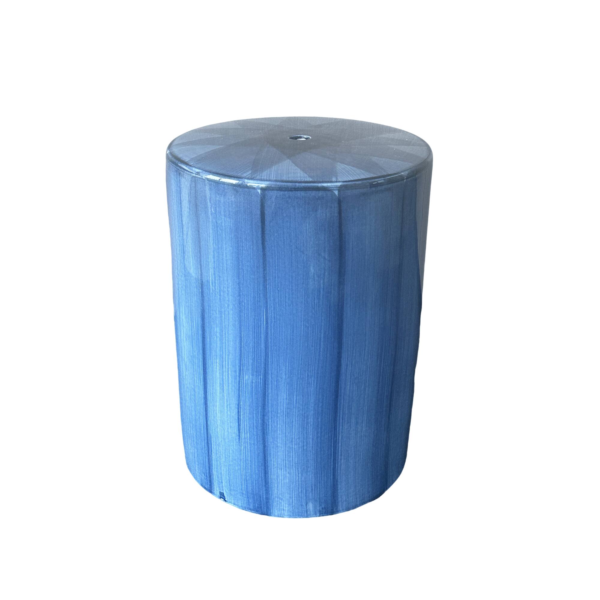 17.5" Blue Ceramic Stool by Ashland®
